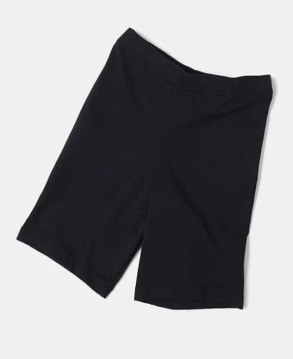Black_Girls_Solid_Cotton_Elastane_Stretch_Cycling_Shorts_With_Ultrasoft_Waistband_(Pack_Of_2)