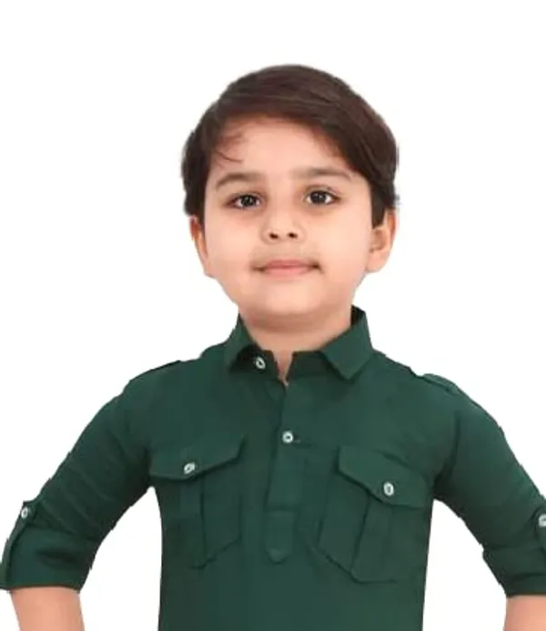 Green_Cotton_Boys_Pathani_Suit