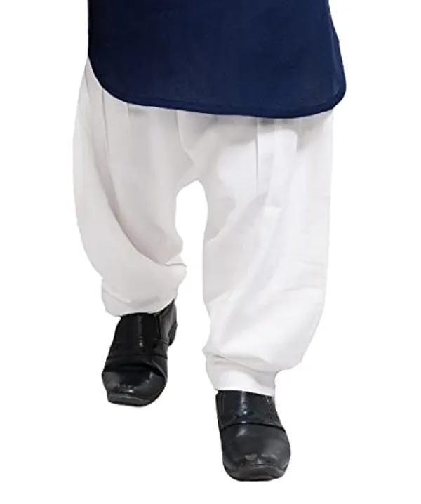 Navy_Blue_Cotton_Boys_Pathani_Suit