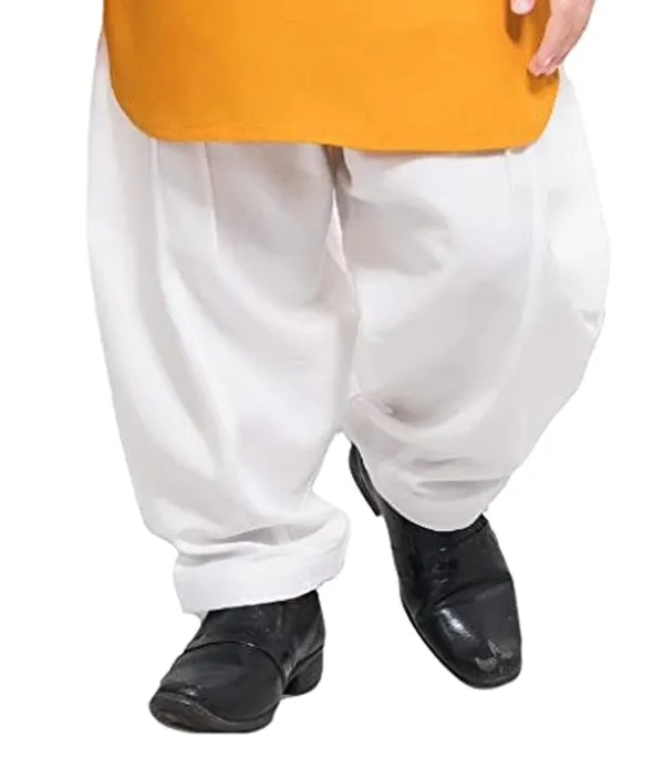 Yellow_Cotton_Boys_Pathani_Suit