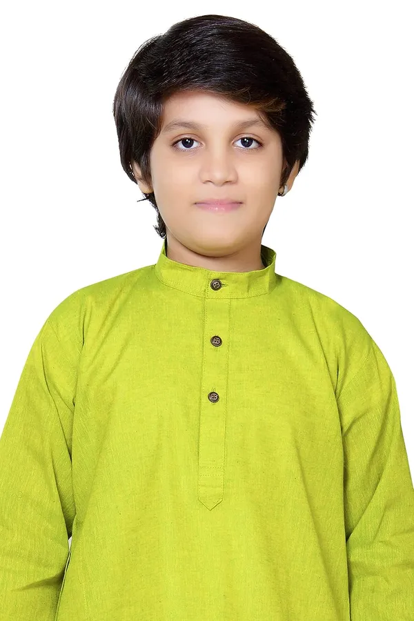 Light_Green_Traditional_Ethnic_Wear_Cotton_Kurta_Pyjama_Set_For_Boys