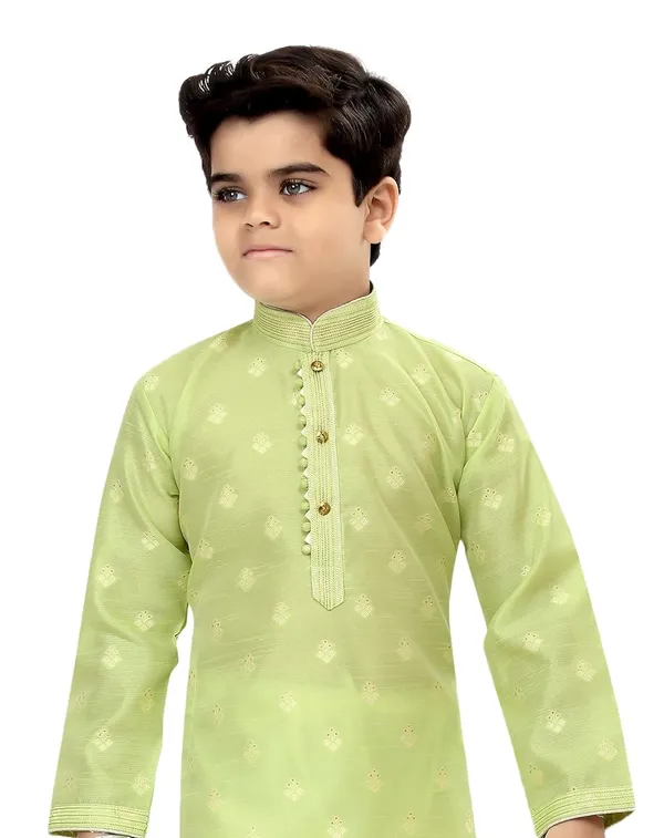 Pista_Boys_Traditional_Printex_Silk_Kurta_Pyjama_Set