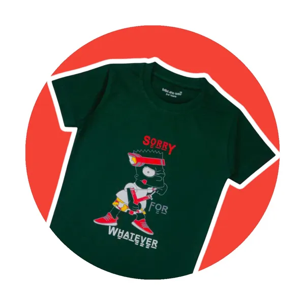 Green_Printed_Half_Sleeves_Round_Neck_Cotton_T-Shirt_For_Boys