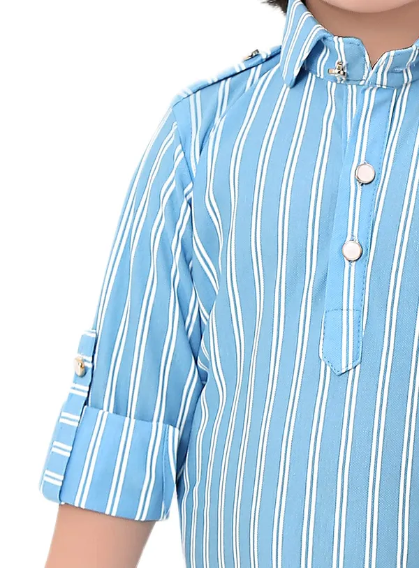 Sky_Blue_Striped_Cotton_Boys_Pathani_Suit