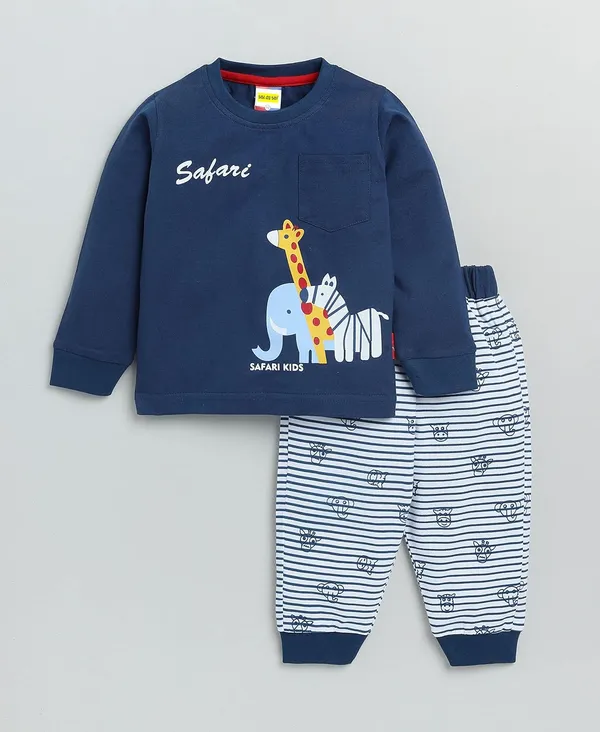 Blue_Long_Sleeves_Round_Neck_T-Shirt_And_Pant_Set_For_Baby_Boys
