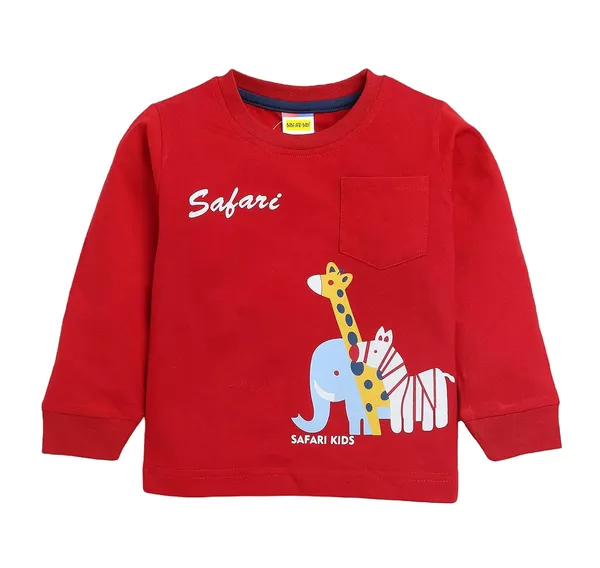 Red_Long_Sleeves_Round_Neck_T-Shirt_And_Pant_Set_For_Baby_Boys