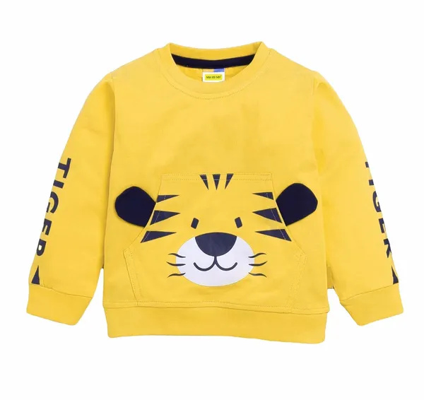 Yellow_Long_Sleeves_Round_Neck_T-Shirt_And_Pant_Set_For_Baby_Boys