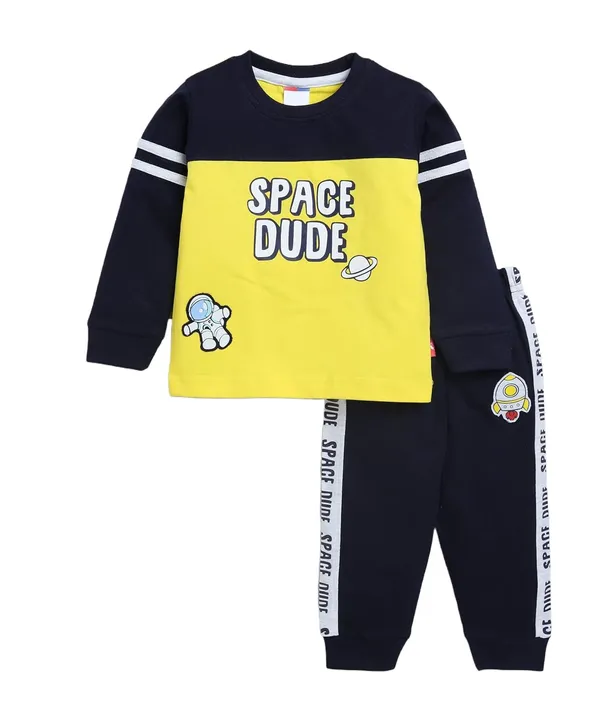 Yellow_Cotton_Full_Sleeve_Lightweight_Tracksuit_For_Boys