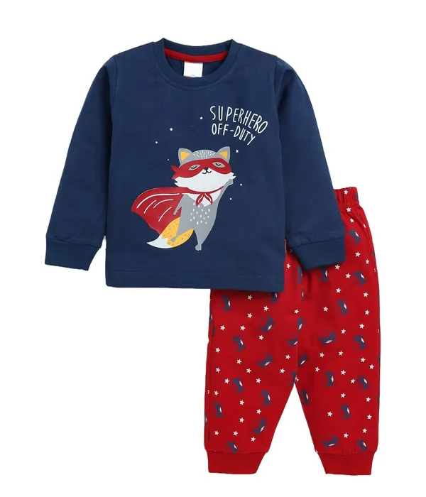 Blue_Long_Sleeves_Round_Neck_T-Shirt_And_Pant_Set_For_Baby_Boys