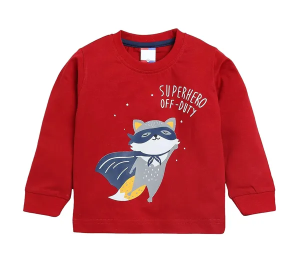 Red_Long_Sleeves_Round_Neck_T-Shirt_And_Pant_Set_For_Baby_Boys