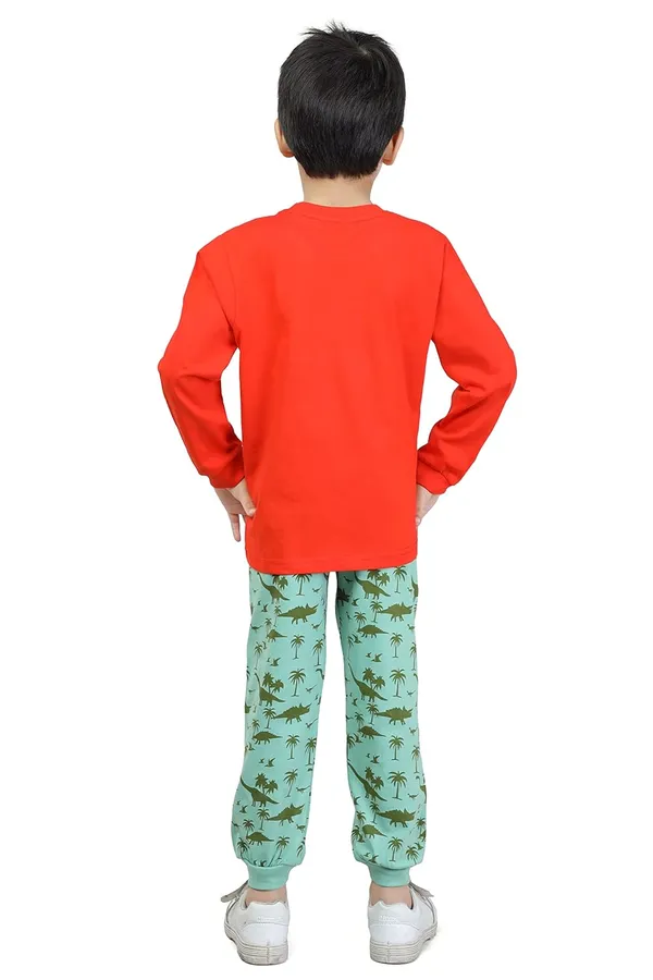 Red_Long_Sleeves_Round_Neck_T-Shirt_And_Pant_Set_For_Baby_Boys