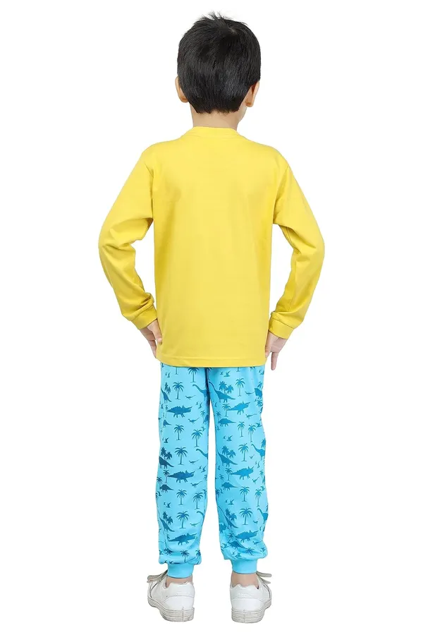 Yellow_Long_Sleeves_Round_Neck_T-Shirt_And_Pant_Set_For_Baby_Boys