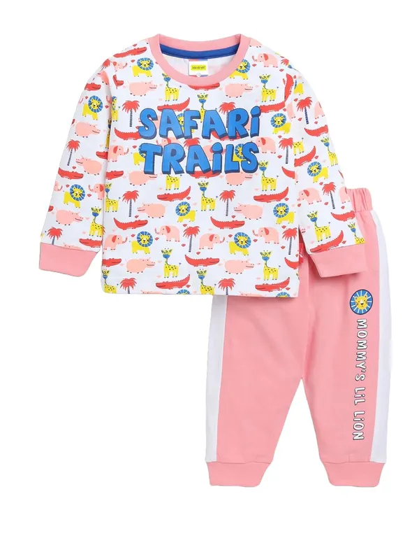 Peach_Long_Sleeves_Round_Neck_T-Shirt_And_Pant_Set_For_Baby_Boys