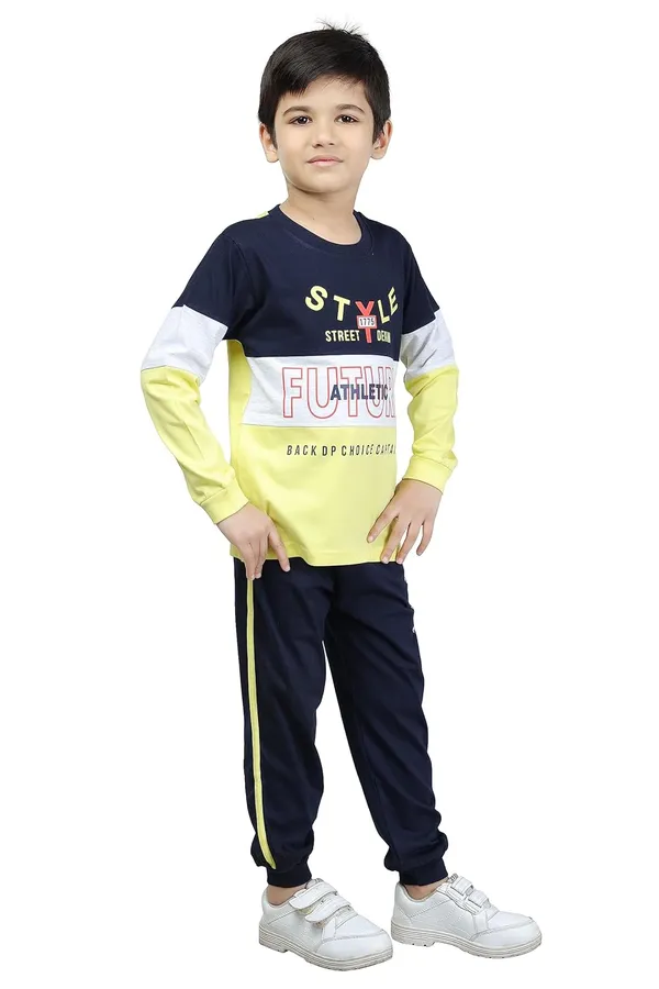 Yellow_Cotton_Full_Sleeve_Lightweight_Tracksuit_For_Boys