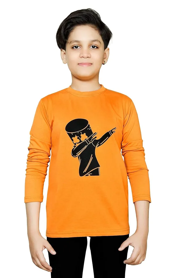 Mustard_Full_Sleeves_Round_Neck_Cotton_Printed_T-Shirt_For_Boys