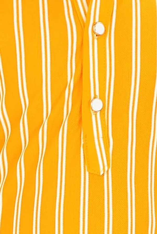 Yellow_Striped_Cotton_Boys_Pathani_Suit