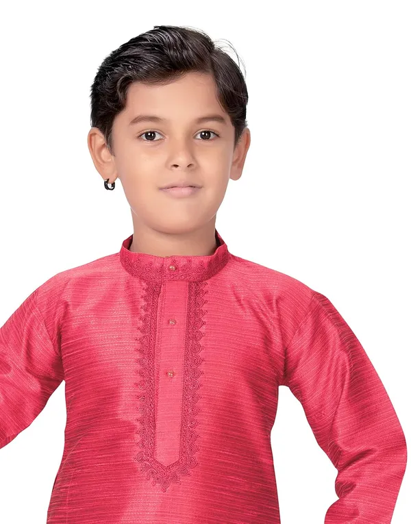 Pink_Zari_Work_Kurta_Pyjama_Set_For_Kids