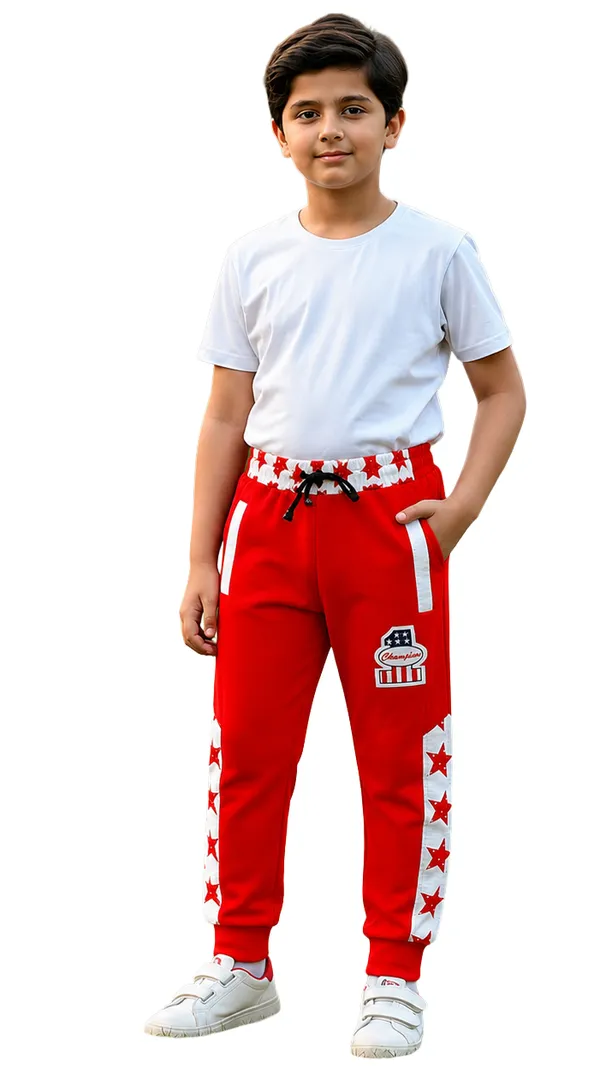 Red_Boys_Regular_Fit_Track_Pants
