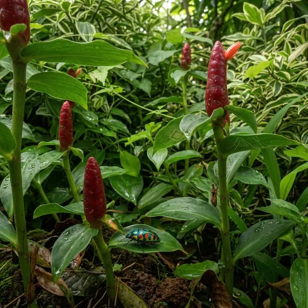 Red_Button_Ginger_Costus_Woodsonii_Tropical_Live_Plant