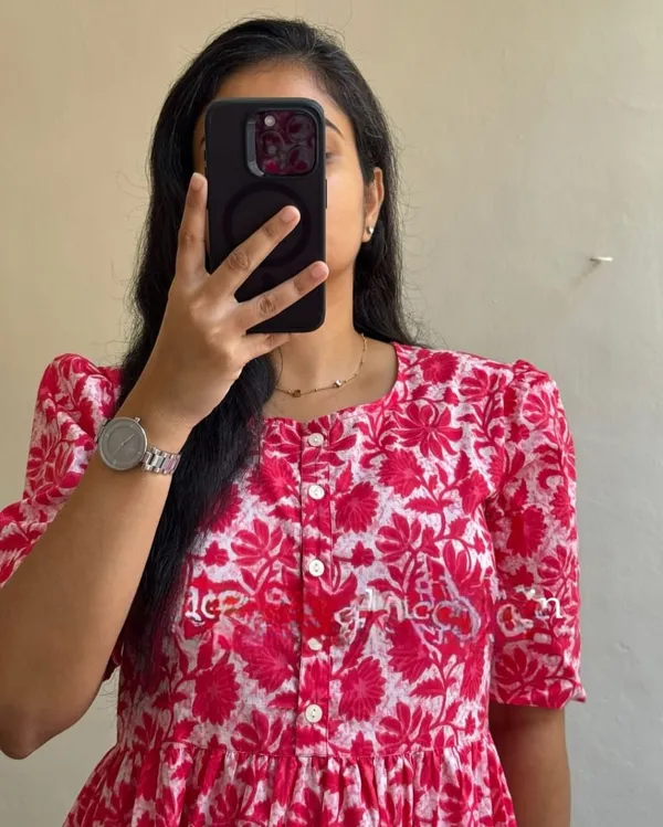 Beautiful_Cotton_Printed_Flare_Middi/_Dress