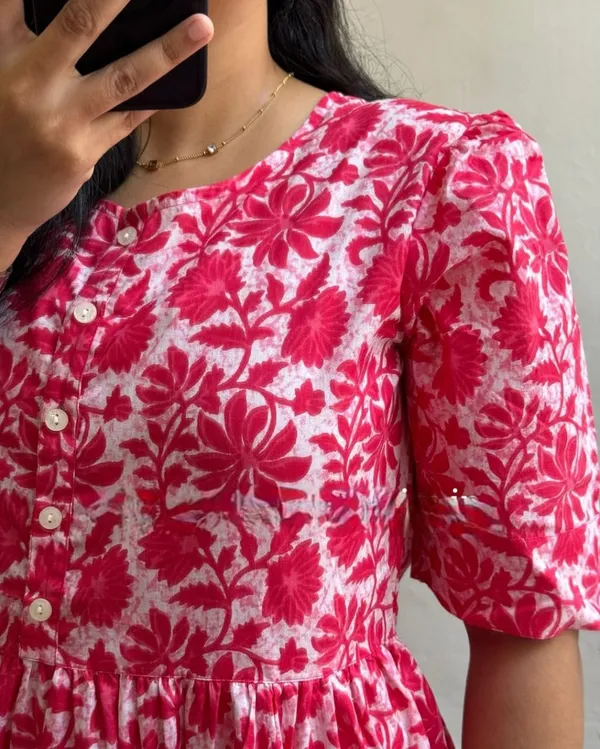 Beautiful_Cotton_Printed_Flare_Middi/_Dress