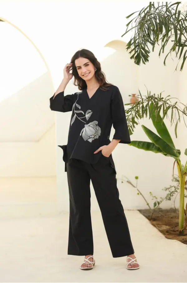 Black_Cotton_Co-ord_Set_For_Women