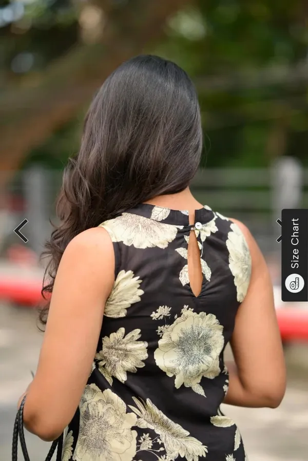 Black_Cotton_Floral_Print_Kurti_and_Palazzo_Set_For_Women