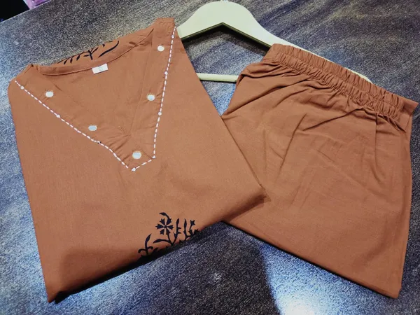 Cotton_Handblock_Print_Kurti_and_Pant_Set