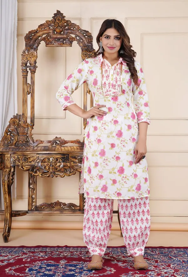 Cotton_Printed_Kurti_and_Pathani_Pant_Set