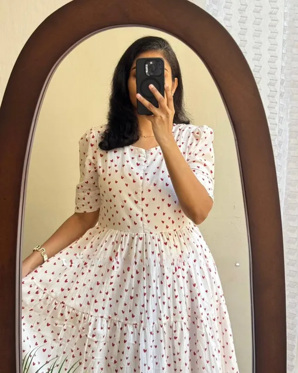Cream_Cotton_Printed_Midi/Gown_For_Women