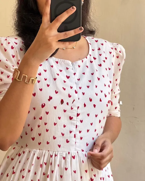 Cream_Cotton_Printed_Midi/Gown_For_Women