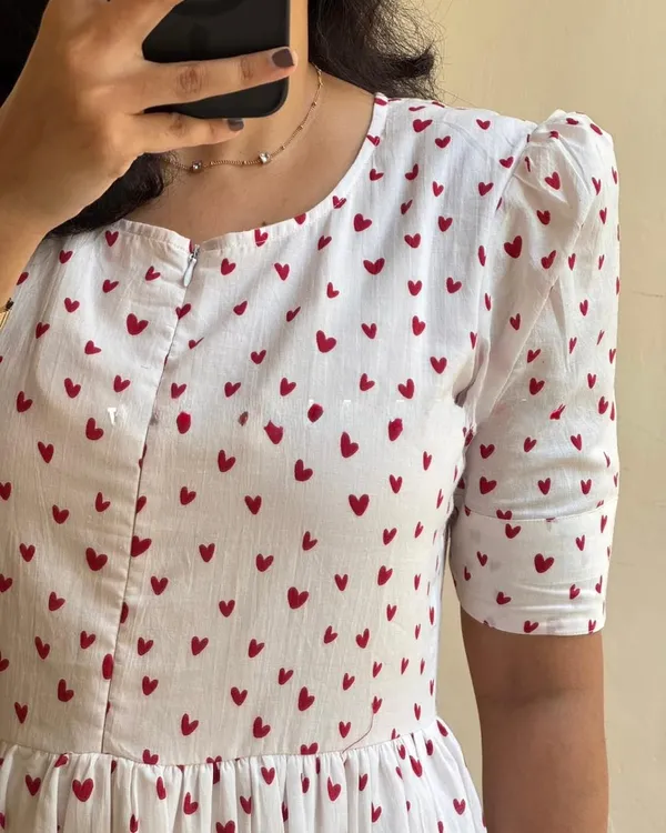 Cream_Cotton_Printed_Midi/Gown_For_Women
