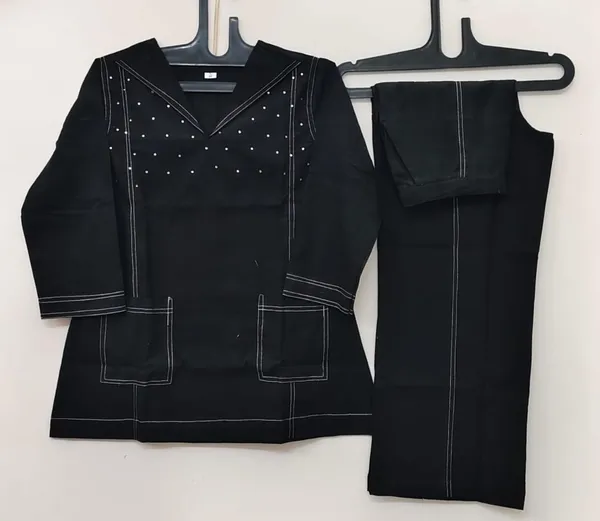 Black_Cotton_Slub_Co-ord_Set_For_Women