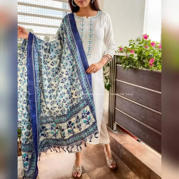 Off-White_Handloom_Cotton_Kurta_Pant_and_Khadi_Silk_Dupatta_Set_For_Women