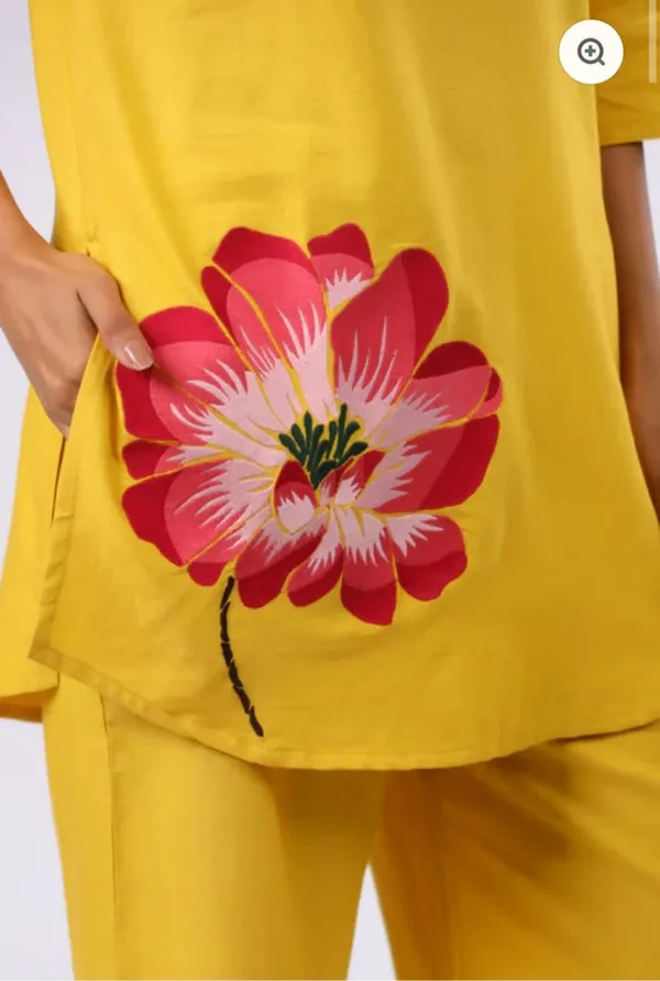 Mustard_Pure_Cotton_Beautiful_Co-ord_Set_For_Women
