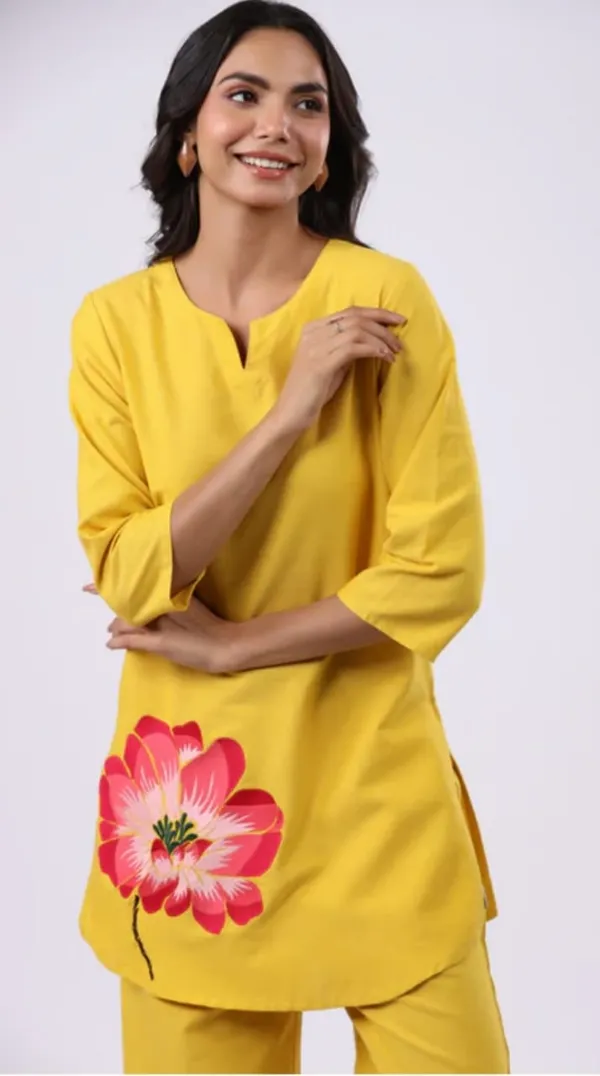 Mustard_Pure_Cotton_Beautiful_Co-ord_Set_For_Women