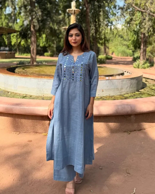 Summer_Special_Cotton_Slub_Kurti_and_Pant_Set