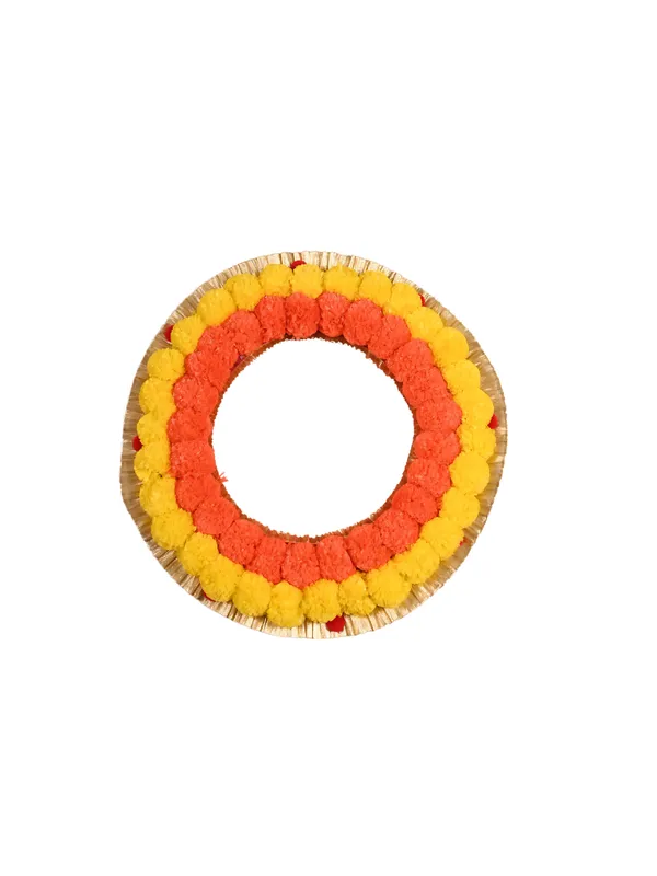 Multicolor_Sitara_Single_Circle_Shaped_Artificial_Rangoli_|20_x_20_inch|_Festive_Decor