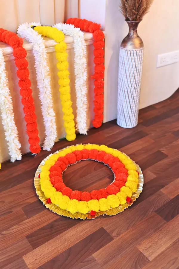 Multicolor_Sitara_Single_Circle_Shaped_Artificial_Rangoli_|20_x_20_inch|_Festive_Decor