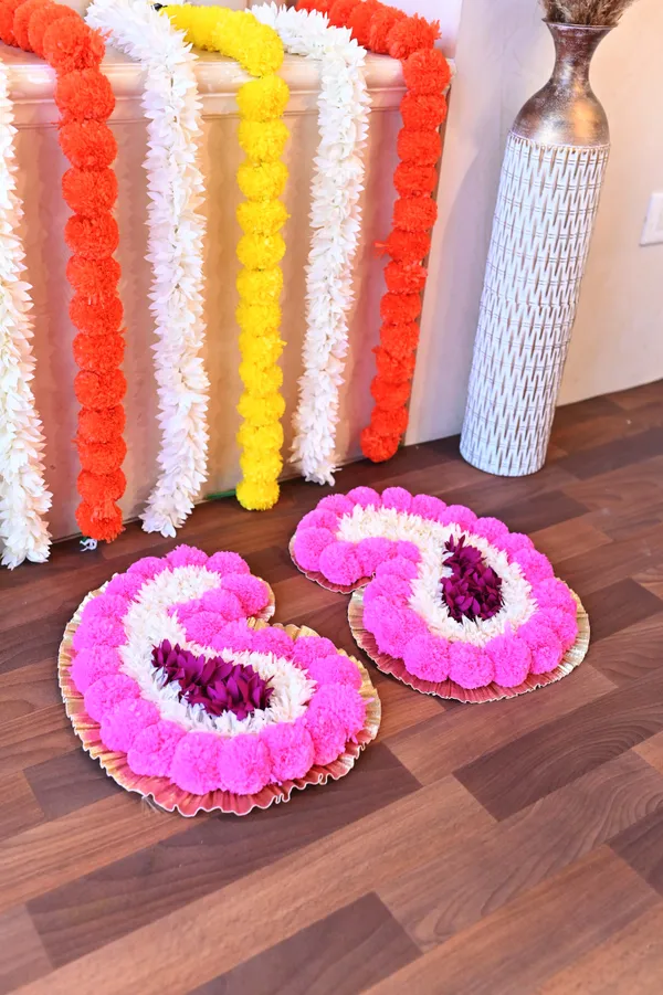 Combo_of_2_Multicolor_Devyani_Mango_Shaped_Artificial_Rangoli_|17_x_13_inch|_Festive_Decor