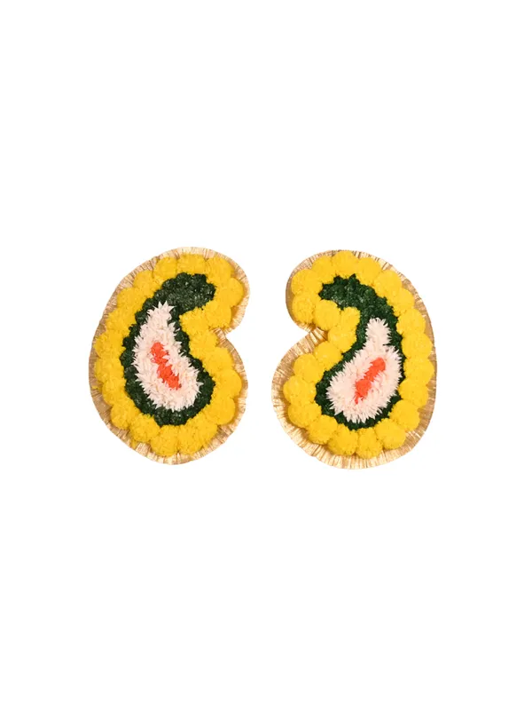 Combo_of_2_Multicolor_Ishita_Mango_Shaped_Artificial_Rangoli_|16_x_13_inch|_Festive_Decor
