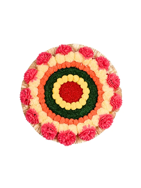 Multicolor_Mitali_Circle_Shaped_Artificial_Rangoli_|20_x_20_inch|_Festive_Decor