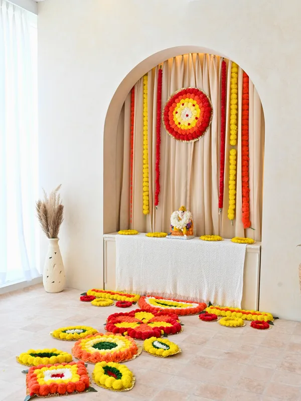 Combo_of_2_Multicolor_Radha_Oval_Shaped_Artificial_Rangoli_|14_x_9_inch|_Festive_Decor