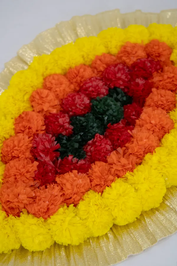 Multicolor_Chaarpoi_Combo_of_4_Leaf_Shaped_Artificial_Rangoli_|14_x_9_inch|_Festive_D?cor