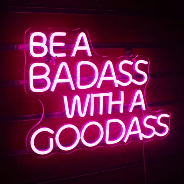 Pink_Be_A_Badass_With_Good_Ass_20X20_Inch