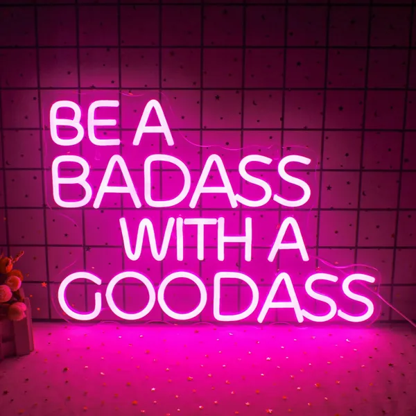 Pink_Be_A_Badass_With_Good_Ass_20X20_Inch