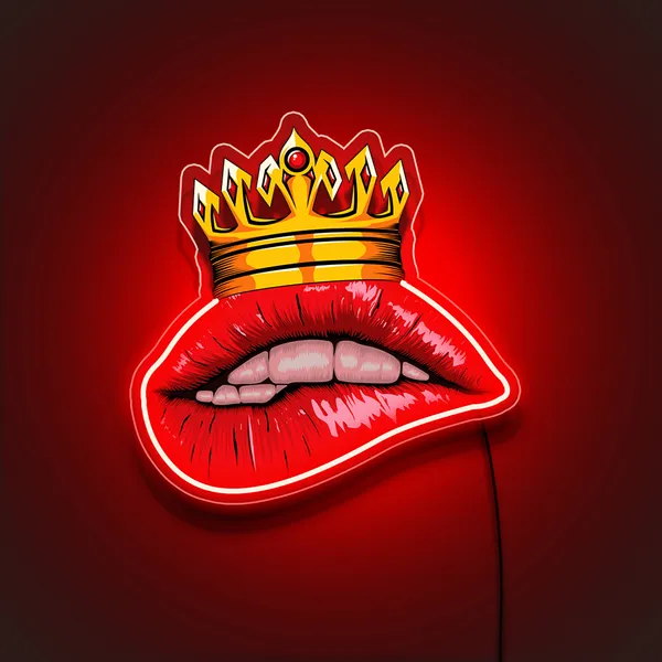 Red_Lip_Queen_Uv_Art_Neon_Sign_Light