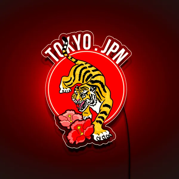 Red_Tokyo_Japan_Tiger_Uv_Art_Neon_Sign