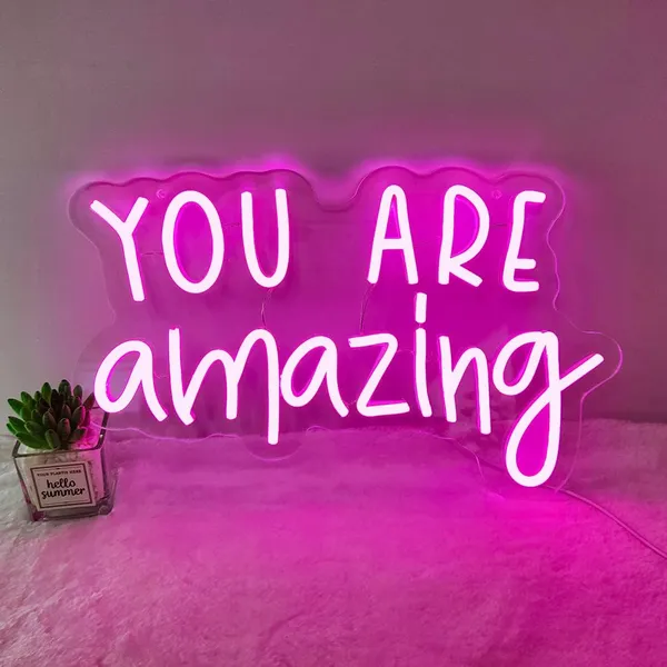 Pink_You_Are_Amazing_Sign_Lights-Pink_18X12_Inch