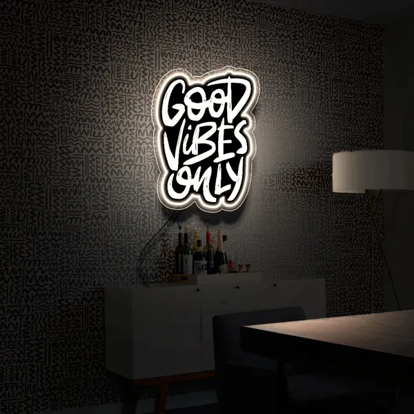Yellow_Good_Vibes_Only_Uv_Art_Neon_Sign